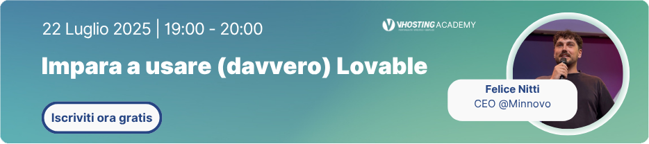 Webinar di Luglio VHosting