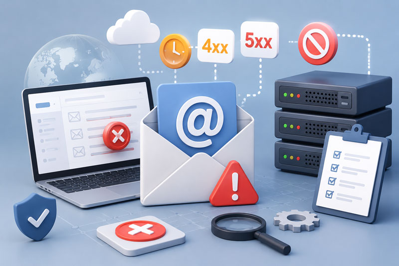 Messaggi di errore email: guida ai codici SMTP Messaggi di errore email: guida ai codici SMTP