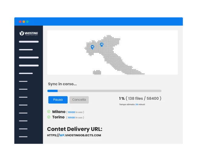 Vhosting Object Storage